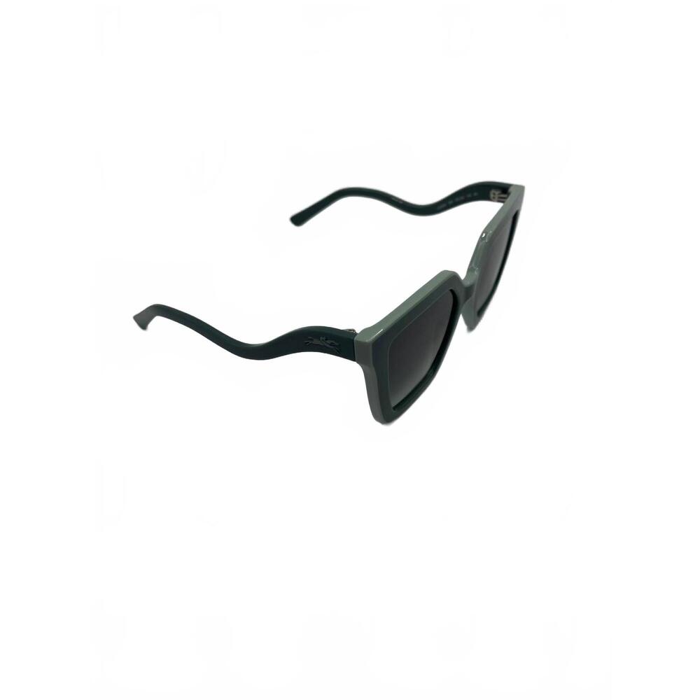 NEW LONGCHAMP women's gradient irregular sunglasses in green - Picture 4 of 6